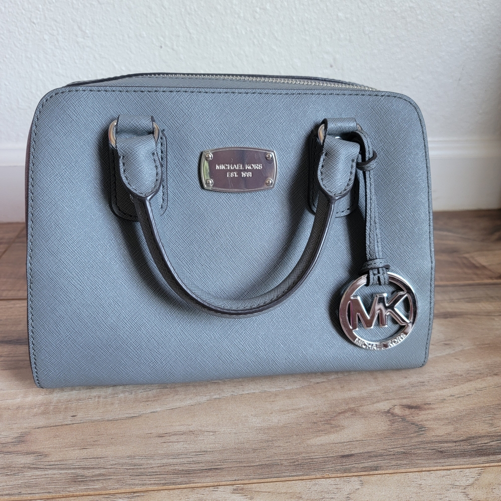 Michael Kors Gray Satchel Bag